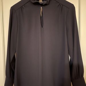 Navy blouse by Drew.